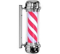 Led Barber Pole Light Rotating Hair Salon Sign Outdoor Retro Stripes with Outside Lights