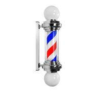 LED Barber Pole Light - Rotating Illuminated Strips, Waterproof Wall Mount for Outdoor Use, Ultra-Bright and Durable Design