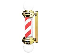 LED Barber Pole Light, Ultra Bright Waterproof Wall Mount with Rotating Illuminated Strips for Hair Salon & Barber Shop Outdoor