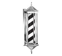 LED Barber Pole Waterproof Barber Pole Light Outdoor Wall Lamp Barber Shop Pole Outdoor Light Rotating & Illuminated Hair Salon Sign Large Retro Style Wall-Mounted Lamp 0530 Barber Shop Pole