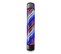 LED Barbers Pole Hair Salon Logo Indoor Outdoor Waterproof Rotating Light Barber Shop Open Sign Save Energy Wall-Mounted Wall Light