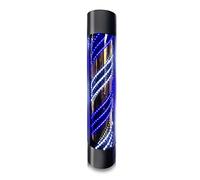 LED Barbers Pole Hair Salon Logo Indoor Outdoor Waterproof Rotating Light Barber Shop Open Sign Save Energy Wall-Mounted Wall Light
