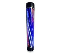 LED Barbers Pole Hair Salon Logo Indoor Outdoor Waterproof Rotating Light Barber Shop Open Sign Save Energy Wall-Mounted Wall Light