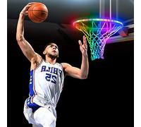 LED Basketball Hoop Light, Super Bright Waterproof Solar Powered Basketball Rim Light Strip Helps You Shoot At Night, Ideal for Kids, Adults, Parties and Training (Solar Powered)