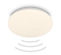 BRILONER - LED Ceiling lamp with Motion Detector IP54 3m Range, Warm White Light Colour, 120 Degree Detection, LED Ceiling Light, LED lamp, Bathroom lamp, Bathroom lamp, Kitchen lamp, 27x6.5 cm