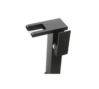 LED Bathroom Faucet Waterfall Black/Chrome/Gold Modern Single Handle, 1 Hole Deck Mount Mixer Tap Commercial Lever Basin Vanity Basin Mixer Tap(Black Tall)