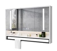 LED Bathroom Medicine Cabinet with Anti-Fog Mirror, Wall-Mounted Storage nizer, 3-Level Dimming Light, Clock Display, Stylish and Functional Design