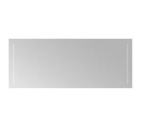 LED Bathroom Mirror 100 x 40 cm Glass with USB Interface IP65 Waterproof for Bathroom Wall Mounting Make-Up Lighting Cosmetic Mirror with Hooks and Clips