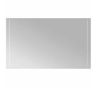LED bathroom mirror, 100 x 60 cm, glass with IP65 water protection, USB interface, integrated lighting, wall mounting, ideal for bathroom, bedroom, hallway, make-up and shaving