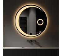 LED Bathroom Mirror, 50cm, Warm & Cool Light, Modern Design, Anti-Fog, Wall-Mounted, Vani Lighting, Slish Home Decor, Energy Efficient, Sk h