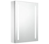 LED Bathroom Mirror 50x13x70cm Wall Light Vanity Cabinet vidaXL