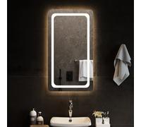 LED Bathroom Mirror Washroom Wall-mounted Light up Mirror Multi Sizes vidaXL