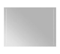 LED Bathroom Mirror 60 x 80 cm Glass with IP65 Water Protection, USB Interface, Wall Mounted and Hook, Illuminated Cosmetic Mirror for Bathroom, Bedroom, Hallway, Makeup and Shaving