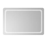 LED Bathroom Mirror 60 x 90 cm Glass with IP65 Water Protection, USB Port, 4 mm Thickness, Wall Mounted or Freestanding, Lighting for Bathroom, Bedroom, Hallway, Make-Up and Shaving