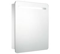 LED Bathroom Mirror 68x9x80cm Wall Light Vanity Cabinet vidaXL