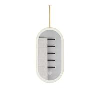 LED Bathroom Mirror, Adjustable Brightness HD Makeup Mirror, Customizable Design for Shaving, Gold Finish, 40 x 80 cm - Perfect for Modern Interiors