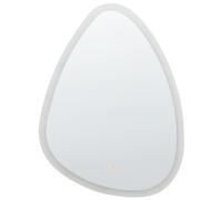 LED Bathroom Mirror BETHUNE 58 cm 78 cm Silver