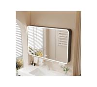 LED Bathroom Mirror Cabinet AntiFog HighDefinition Silver Mirror with Soft Lighting Stylish Storage Solution (Gray 90cm/35.4in) Upgrade Your Bathroom Decor!