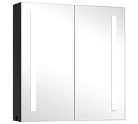 LED Bathroom Mirror Cabinet Mirrored Medicine Wall vidaXL