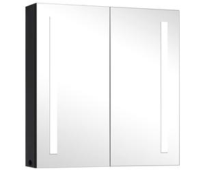 LED Bathroom Mirror Cabinet Mirrored Medicine Wall vidaXL