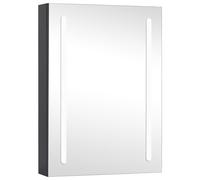 LED Bathroom Mirror Cabinet Vanity Mirrored Wall vidaXL