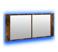 LED Bathroom Mirror Cabinet Washroom Mirror Storage Cupboard Organiser vidaXL