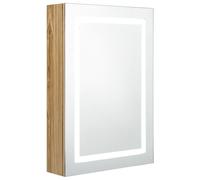 LED Bathroom Mirror Cabinet Washroom Wall Cabinet Storage Vanity Unit vidaXL