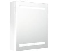LED Bathroom Mirror Cabinet Washroom Wall Cabinet Storage Vanity Unit vidaXL