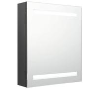 LED Bathroom Mirror Cabinet Washroom Wall Cabinet Storage Vanity Unit vidaXL