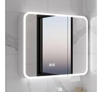 LED Bathroom Mirror Cabinet with Anti-Fog Wall-Mounted Aluminum ty Storage Modern Illuminated Mirror Storage for Stylish Bathrooms