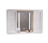 LED Bathroom Mirror Cabinet with Sliding Door AntiFog Light Rounded Corners PreWired Design Ideal for Above Sink or Vanity (C 80x13x70cm)