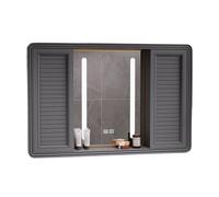 LED Bathroom Mirror Cabinet with Sliding Door AntiFog Light Rounded Corners PreWired Ideal for Above Sink or Vanity Size 80 * 13 * 70cmModern Storage Solution