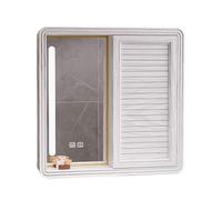 LED Bathroom Mirror Cabinet with Sliding Door AntiFog Light Rounded Corners PreWired Ideal for Above Sink or Vanity Size: 60 * 13 * 70cm
