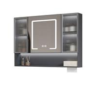 LED Bathroom Mirror Cabinet with Sto Shelves, Wall-Mounted Bathroom, Bathroom Mirror with Built-in Lighting, Space-Saving Design for Modern Bathrooms