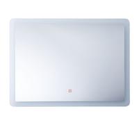 Beliani LED Bathroom Mirror CORROY 80 cm 60 cm Silver, Silver