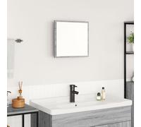 LED Bathroom Mirror Grey Sonoma 40x8.5x37 cm Engineered Wood Berkfield Home Grey One Size