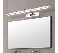 Led Bathroom Mirror Lamp Waterproof Stainless Steel Mirror Cabinet Lamp Creativity 240 ° Rotation Wall Lamp Cool White 6000K Make-Up Light for Home, Hotel/41Cm8W