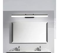 Led Bathroom Mirror Light 2 Color Temperature Make-Up Light Waterproof Anti Fog Bathroom Cabinet Wall Light Made of Aluminum~/Black~White Light 90Cm