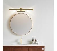 LED Bathroom Mirror Light 320° Rotatable Wall Lamps Adjustable Angle Mirror Vanity Sconce Picture Lights Metal Waterproof Wall Sconces for Living Room Bedroom Makeup Shaver (Gold neutral light,60cm)