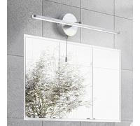 LED Bathroom Mirror Light Sconce with Pull Cord Switch - Modern Aluminum Indoor Lighting for Shaving and Makeup - Ideal for Vanity and Bedroom