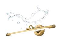 LED Bathroom Mirror Light Vintage Antique Jade Vanity Mirror Light H65 Brass Make-Up Light for Dressing Table Cosmetic Mirror Waterproof Bathroom Mirror Wall Lights Black L60CM/1 Interesting