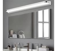 LED Bathroom Mirror Light Waterproof Wall Lamp 40 50 60cm 9 12 14W 6000K Cool White Light Modern Silver Design for Slish Bathrooms