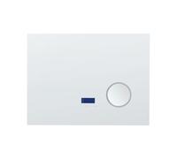 Beliani LED Bathroom Mirror MONTARON 80 cm 60 cm Silver, Silver