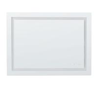 Beliani LED Bathroom Mirror PRENOIS 80 cm 60 cm Silver, Silver