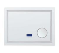 LED Bathroom Mirror THAIX 80 cm 60 cm Silver