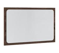 LED Bathroom Mirror Toilet Mirror Washroom Wall Mirror Engineered Wood vidaXL [EEK: A++ - E]