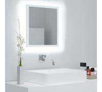 LED Bathroom Mirror Toilet Wall Mirror Engineered Wood Multi Colours vidaXL