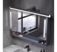 LED Bathroom Mirror Wall Lighting 180° Rotatable Wall Lamp with Motion Sensor Wall Sconce Aluminium Modern Indoor Minimalist for Bedroom Living Room Staircase Hotel (70cm,White Neutral Light) (Bl