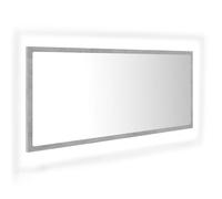 LED Bathroom Mirror Washroom Mirror Wall Mounted Mirror Engineered Wood vidaXL