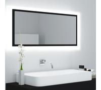 LED Bathroom Mirror Washroom Mirror Wall Mounted Mirror Engineered Wood vidaXL